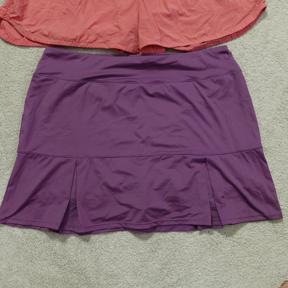 Lot of 3 Reebok / Lab Joy / Reel Legends Shorts & Skirt Elastic Waist Size L-XL - Picture 10 of 13
